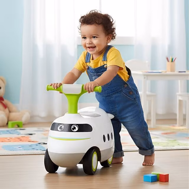 Costway Green Ride On Push Car with Light and Sound Effects