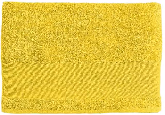 SOL'S Island 30 Yellow Cotton Terrycloth Guest Towel with Hanging Loop