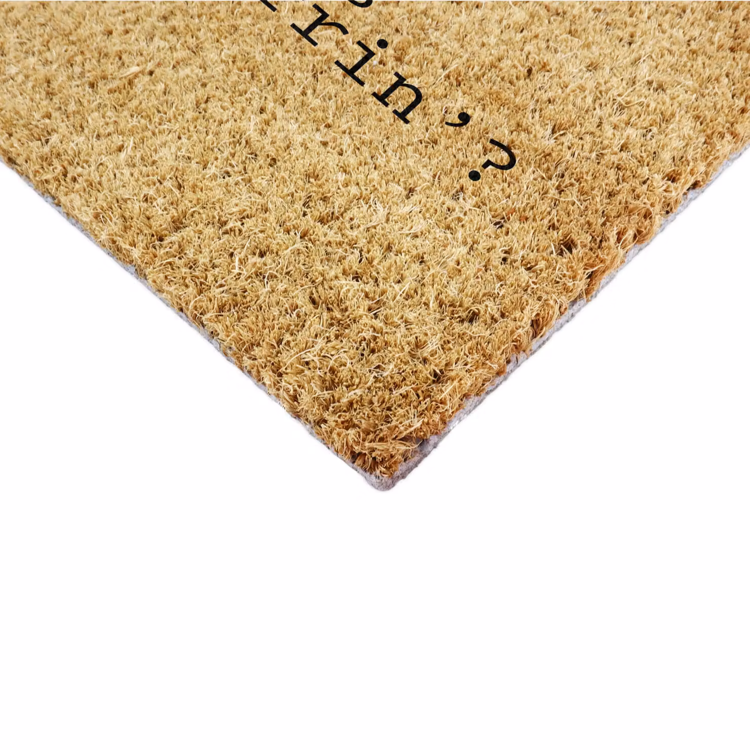 Artsy Mats Oh What's Occurin Coir Doormat in Brown, W: 90 cm, D: 60 cm – 5