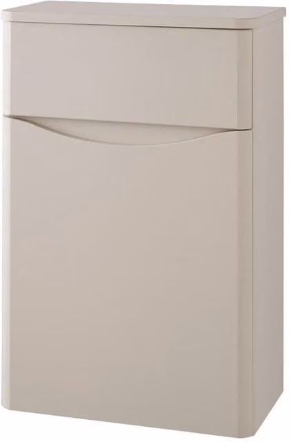 Clifton Cashmere Back to Wall WC Toilet Unit in Grey, W: 50.2 cm, D: 26.3 cm, H: 75.6 cm – 1