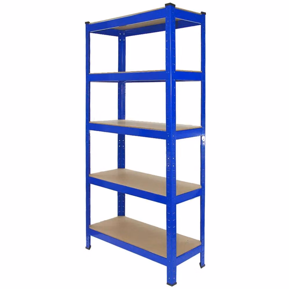 Monstershop Blue 5-Tier Boltless Metal Garage Racking Bundle with Adjustable Shelves W/D/H: 150 x 75 x 30 cm – 2