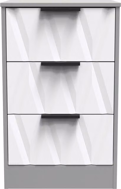 Ready Assembled 2 U Washington 3 Drawer Bedside Cabinet in Multicolour – 1