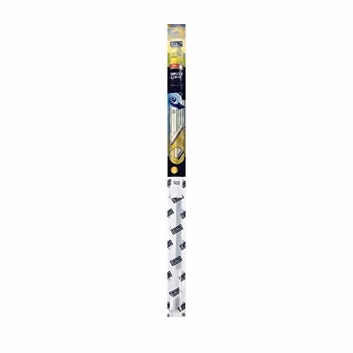 Exitex White PVC Brush Strip Draught Excluder with 18mm Bristles and Screws