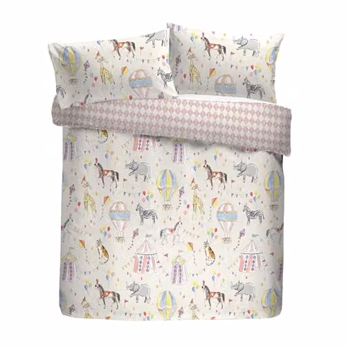 Ulster Weavers Bedlam Circus Time Reversible Duvet Cover and Pillowcase Set, Multicolour, 200 x 200 cm – 2