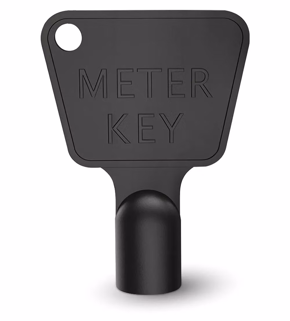 Neel Blue 4-Piece Black Plastic Utility Key Set for Gas and Electric Meter Boxes – 5