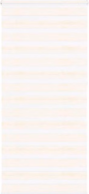 Berkfield Home Zebra Blind in Marble Beige, Polyester Fabric, W: 95 cm, H: 230 cm