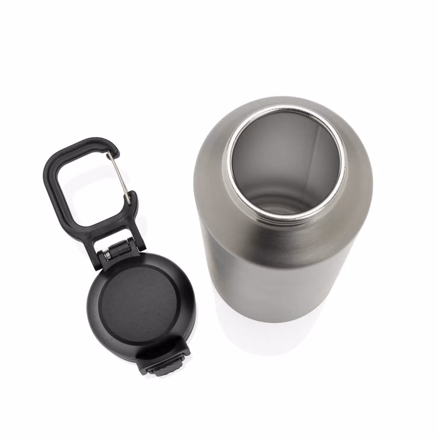 XD Design Silver Stainless Steel Lockable Sports Bottle, 600ml – 2