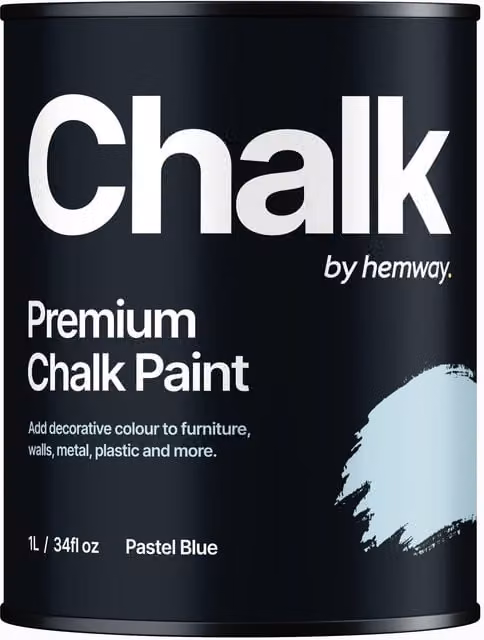 Hemway Chalk Paint Flat Matt in Pastel Blue, 1 l