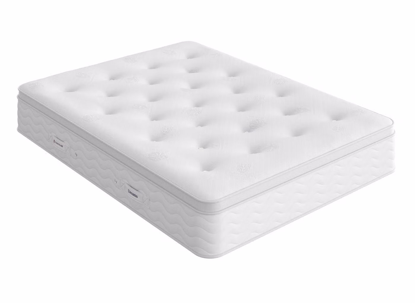 Dream Team Fowey White Hybrid Pocket Sprung Mattress with Knit Fabric