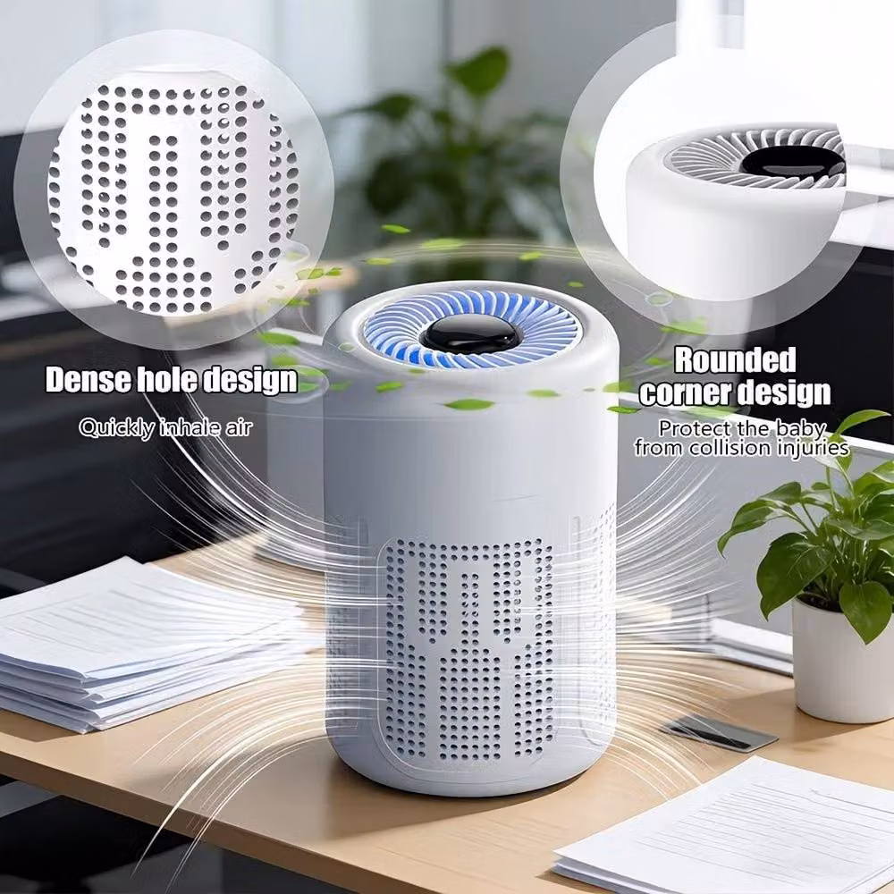 NESTLUNE Medical Grade HEPA Home Air Purifier with Pre-Filter, White, W/D/H: 15 x 15 x 100 cm – 4