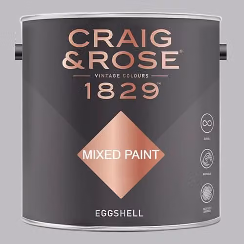 Craig & Rose 1829 Eggshell Paint in Wilkie Grey, 2.5 l