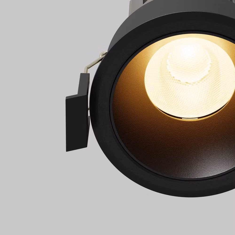 Netlighting Dip LED Recessed Step Wall Lamp in Black with 3000K Warm White Light – 2