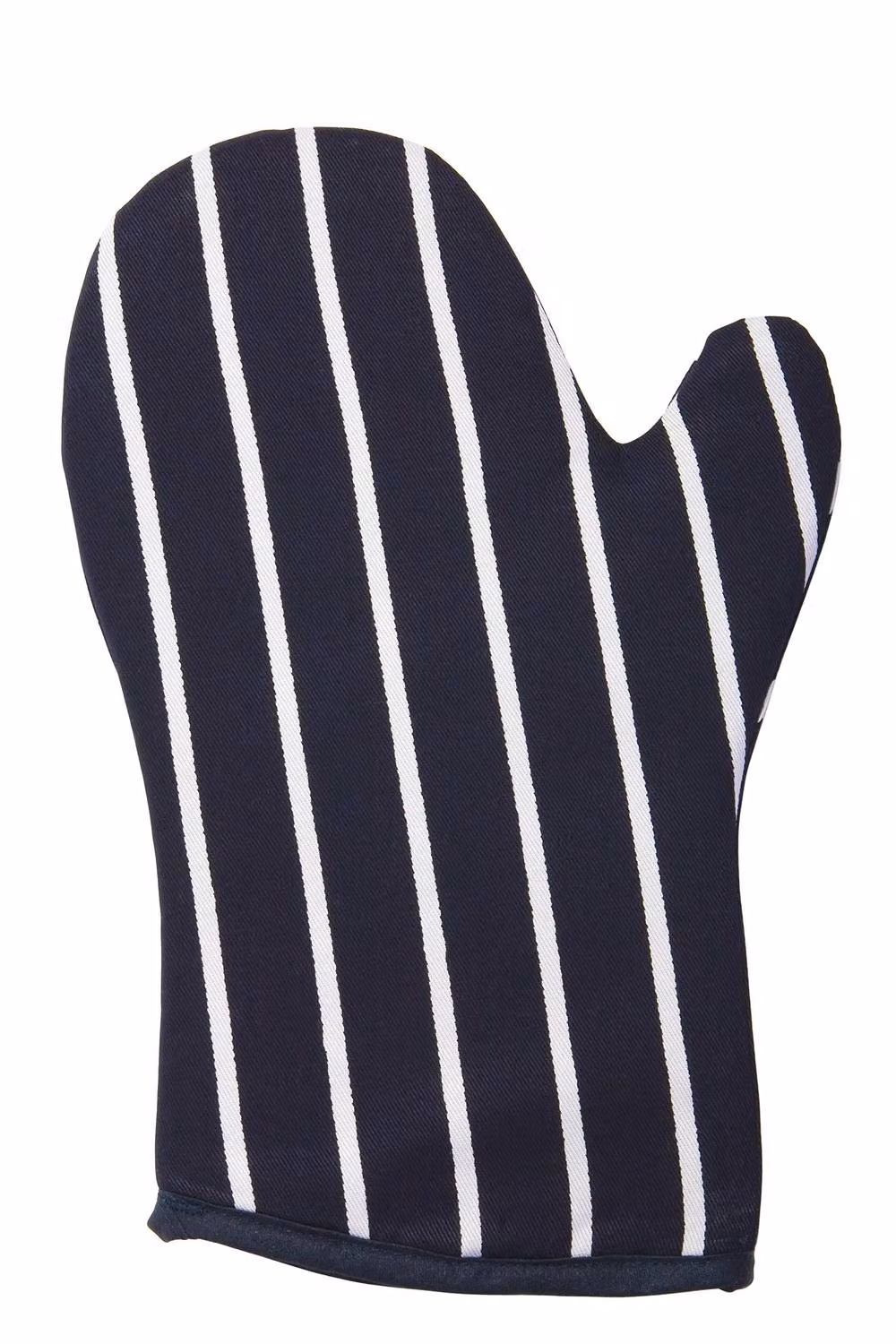 Rushbrookes Butchers Stripe Gauntlet Adult Cotton Gloves in Navy and Multicolour – 2