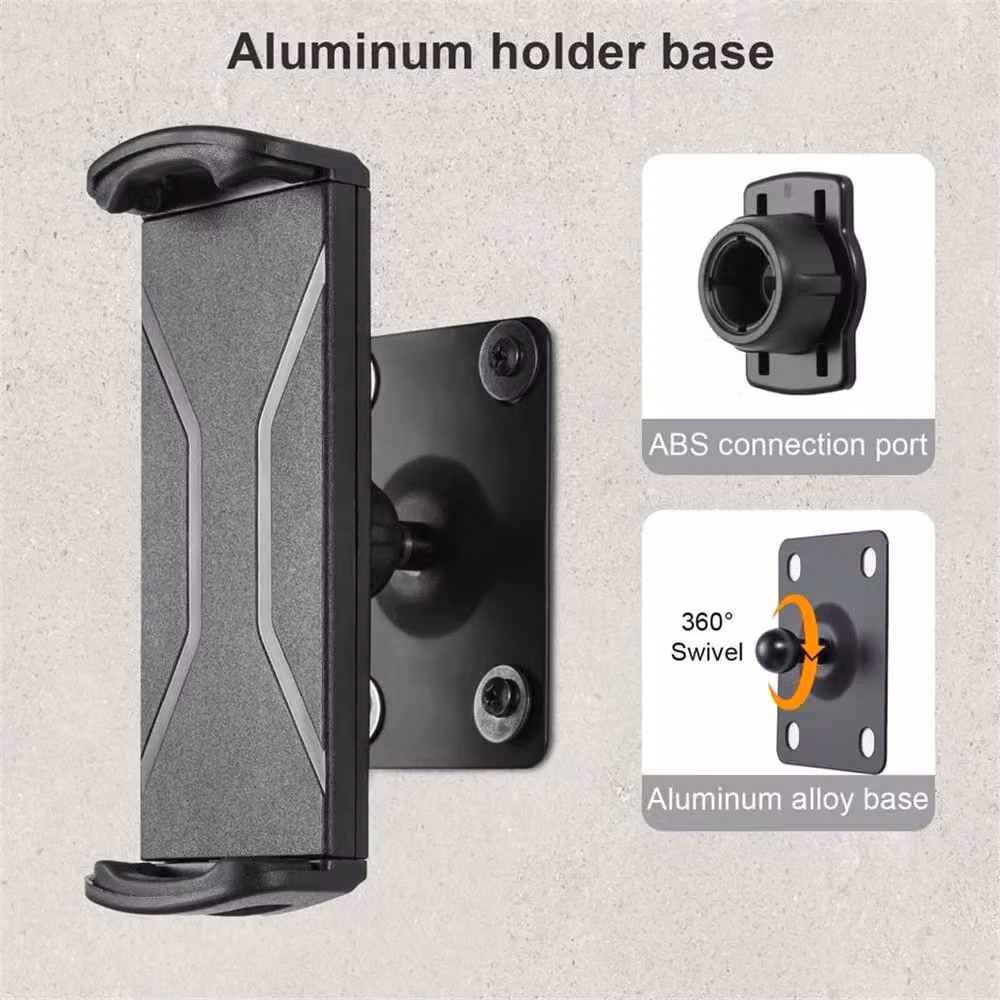 SPETLEK Adjustable Aluminium iPad Holder, Black, Fits 4.7-14 inch Tablets – 2