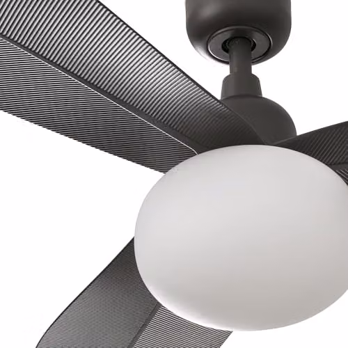 Netlighting Palma Medium Brown IP44 DC Ceiling Fan with E27 Light and Remote Control – 3