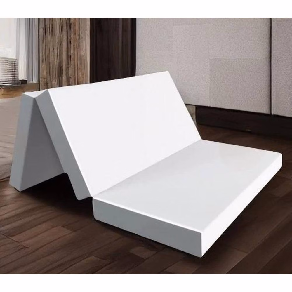 KORVIXA White Folding Memory Foam Mattress, W/D/H: 90 x 200 cm – 2