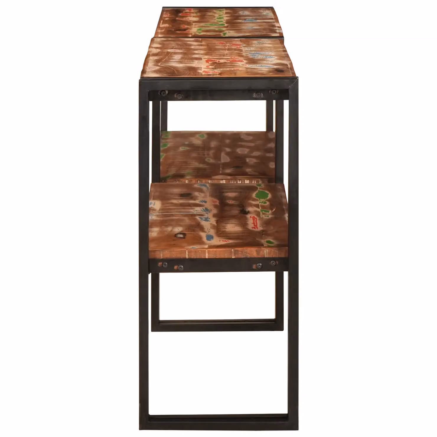 Berkfield Home Reclaimed Solid Wood Console Table in Brown, W/D/H: 160 x 33 x 75 cm – 3