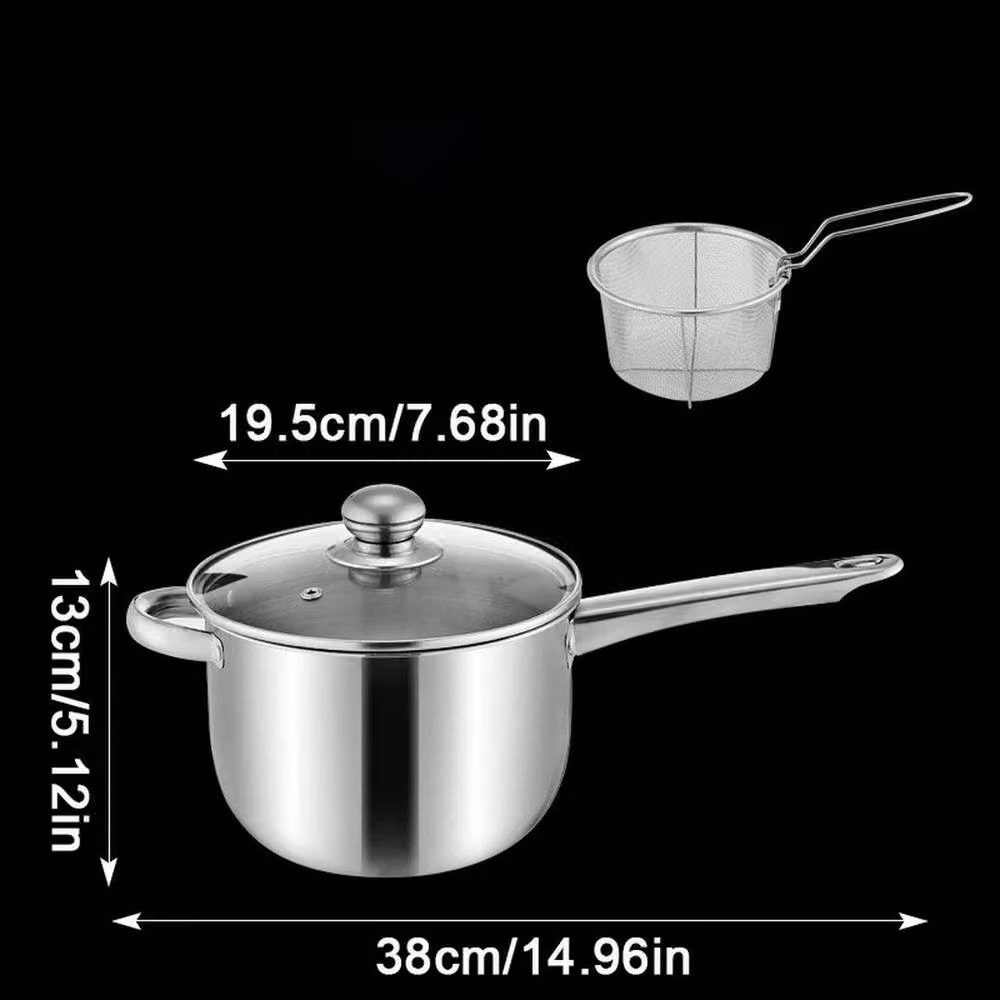 SPETLEK Non-Stick Stainless Steel Chip Pan Fryer, Silver, Diameter: 20 cm – 2