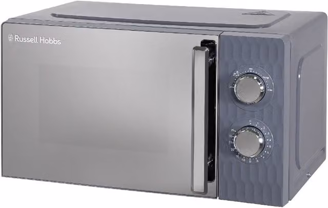 Russell Hobbs RHMM715 Manual Solo Microwave, 17 Litre, 700W, Grey