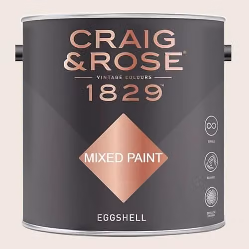 Craig & Rose 1829 Eggshell Paint in Chinese White, 2.5 l