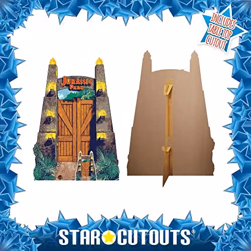 Star Cutouts SC4079 Jurassic Park Entrance Sign Multicolour Cardboard Cutout Party Decoration – 4