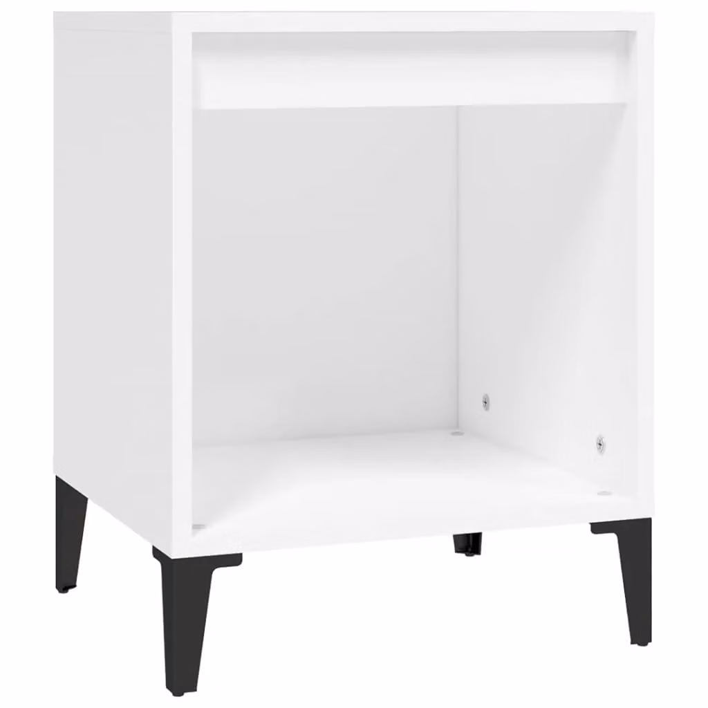 Berkfield Home White Bedside Cabinet W/D/H: 40 x 35 x 50 cm – 2