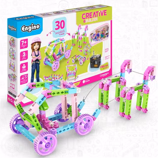 Engino Creative Builder 30 Models Designer Motorised Set in Multicolour