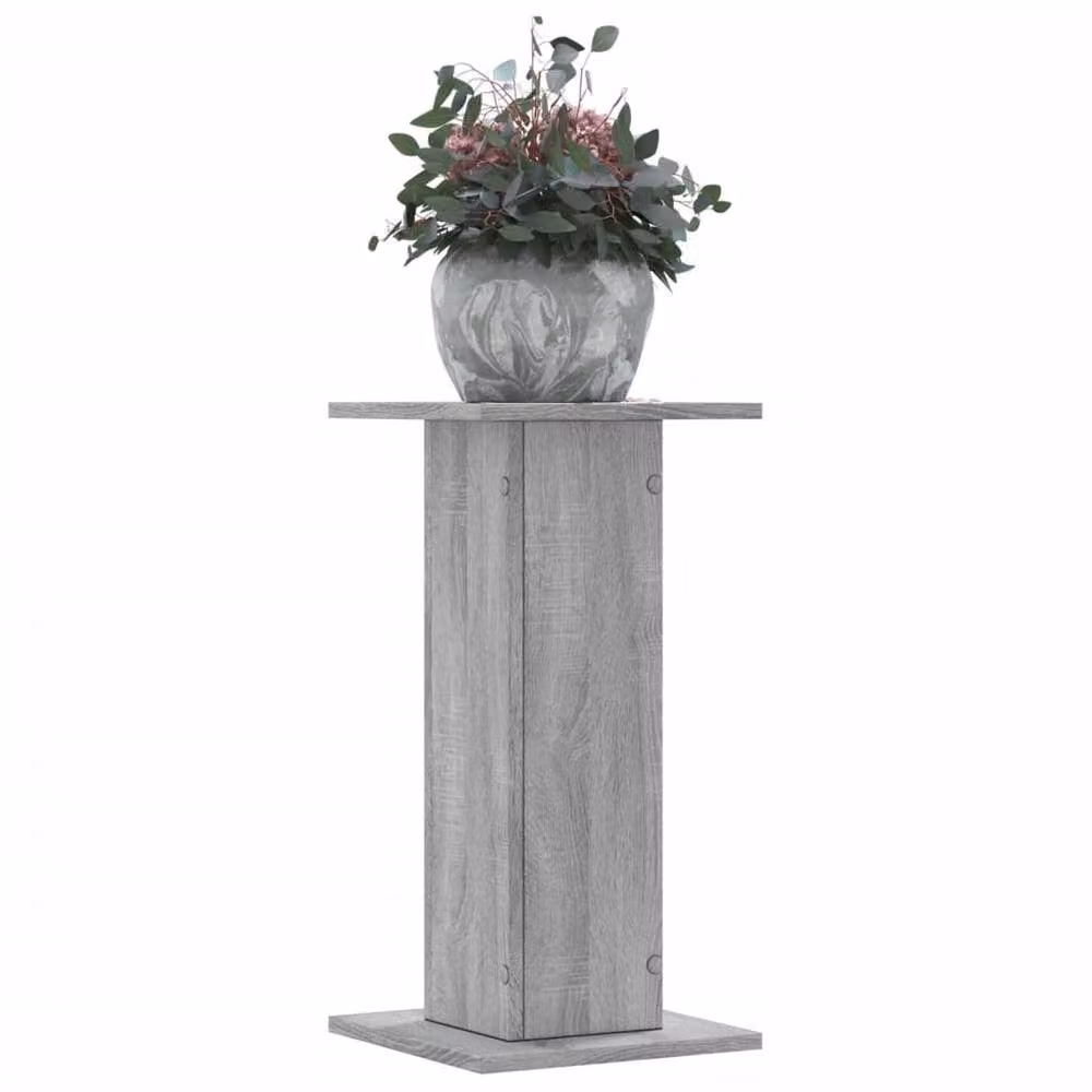 Berkfield Home Set of 2 Grey Plant Stands, W/D/H: 30 x 30 x 60 cm – 2