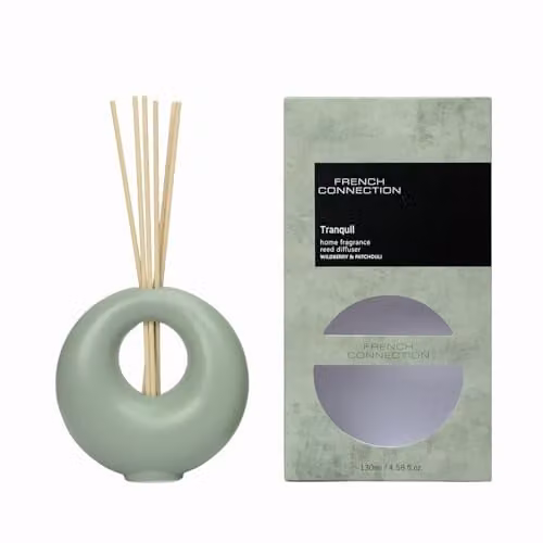 French Connection Stone Collection Scented Reed Diffuser Set, Grey, 130ml