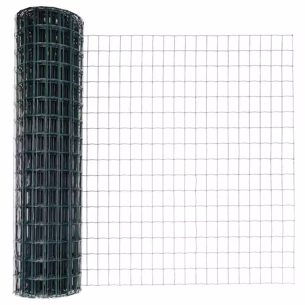 Berkfield Home Euro Fence Steel Garden Fencing with 11 U-Profile Posts, Green, 1 x 25 m – 3