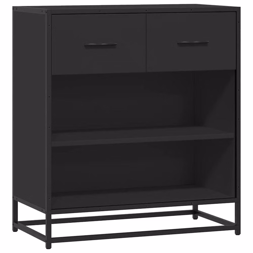 Berkfield Home Black Modern Sideboard in Engineered Wood, W/D/H: 68 x 35 x 76 cm – 3