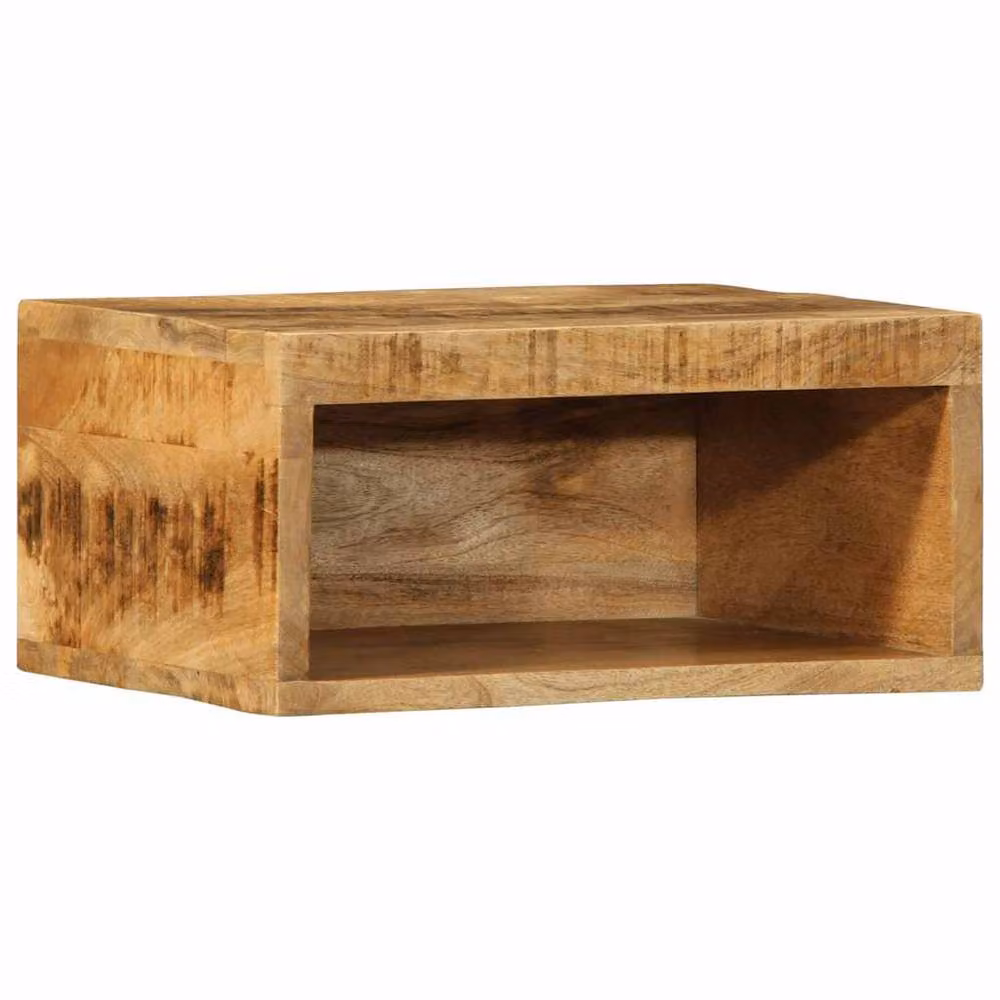 Berkfield Home Wall-mounted Rustic Mango Wood TV Cabinet in Brown, W/D/H: 40 x 30 x 19 cm – 2