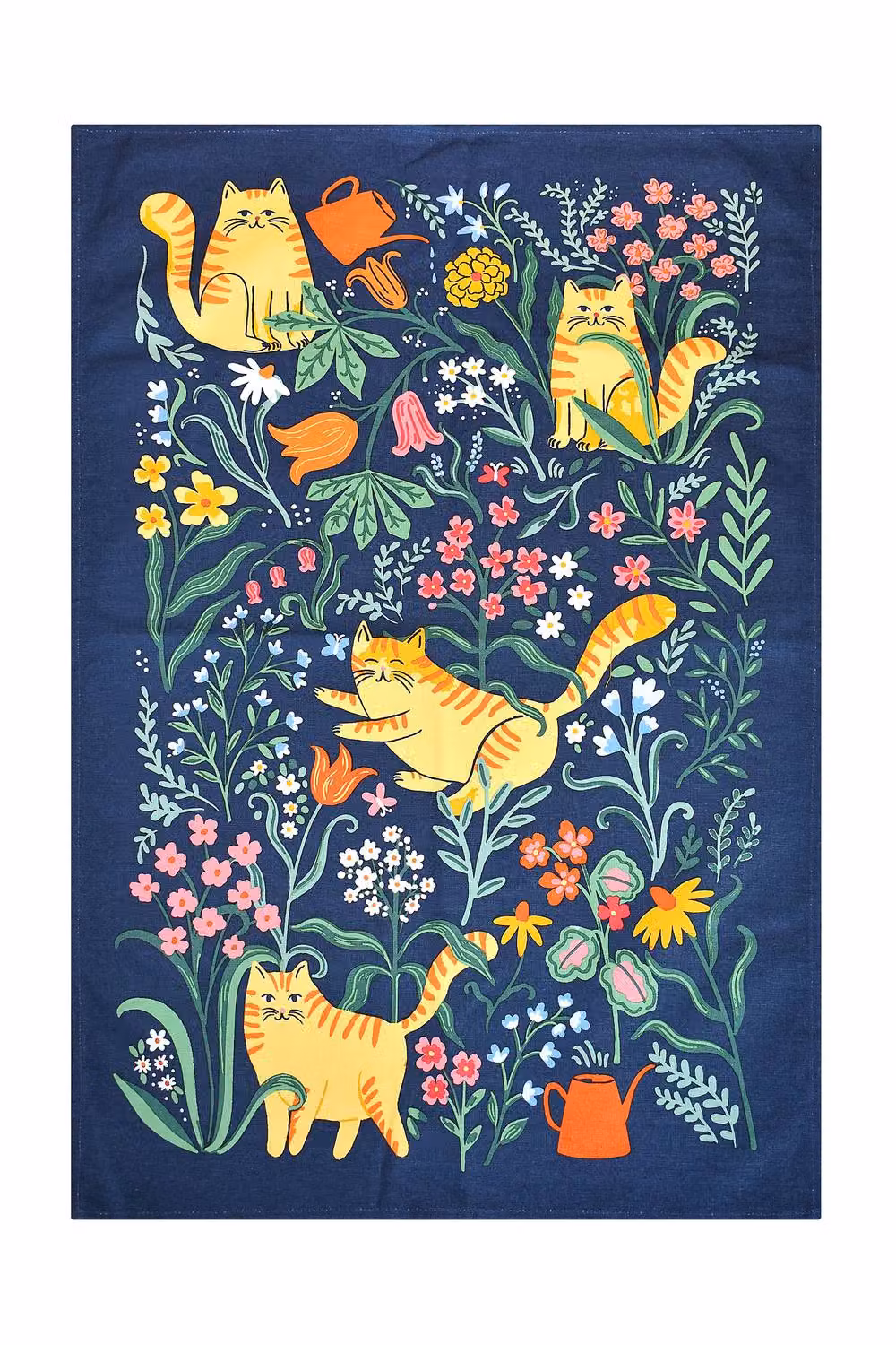 Ulster Weavers Floral Cotton Tea Towel in Blue, W: 48 cm, H: 74 cm – 2