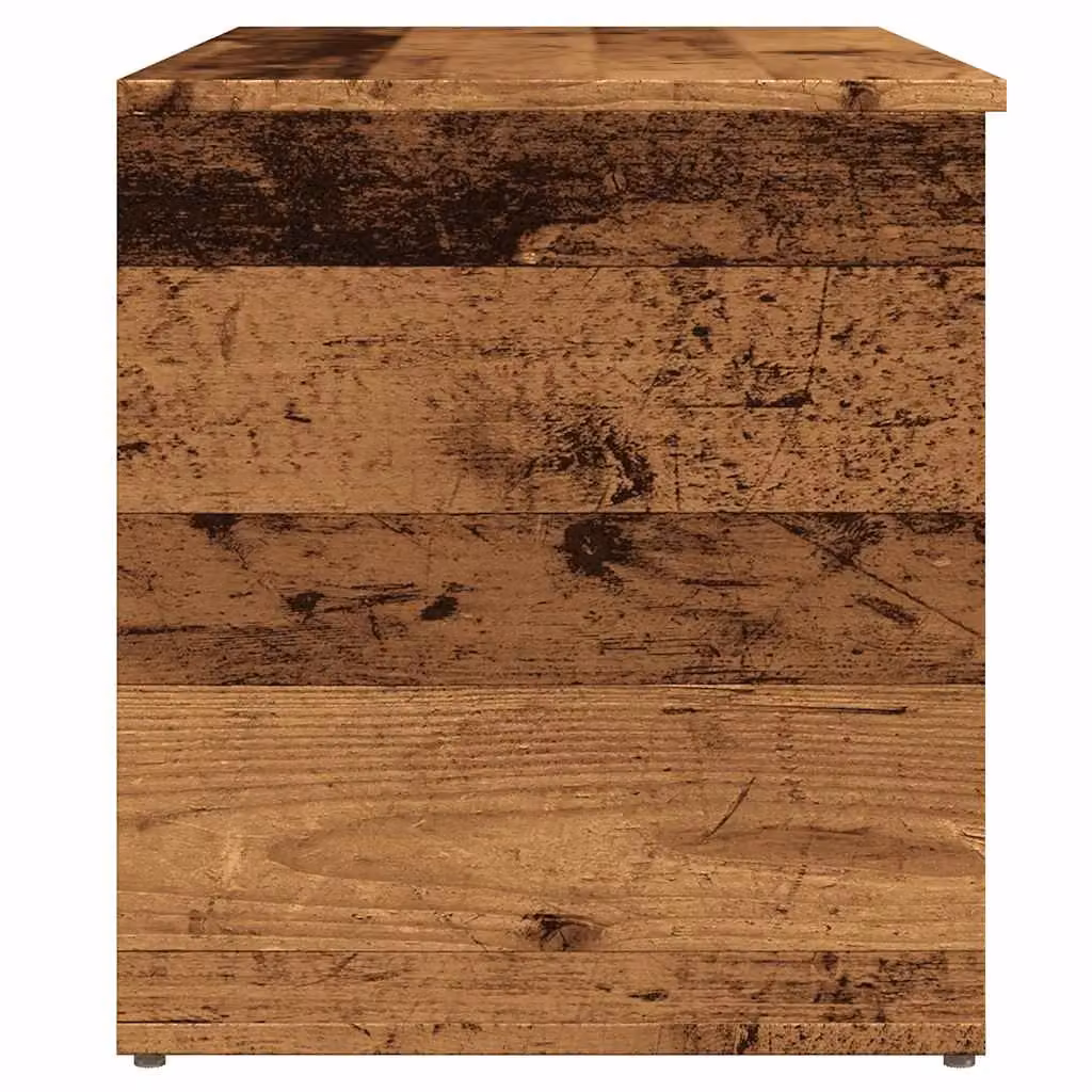 Berkfield Home Storage Chest in Old Wood Brown, W/D/H: 84 x 42 x 46 cm – 3
