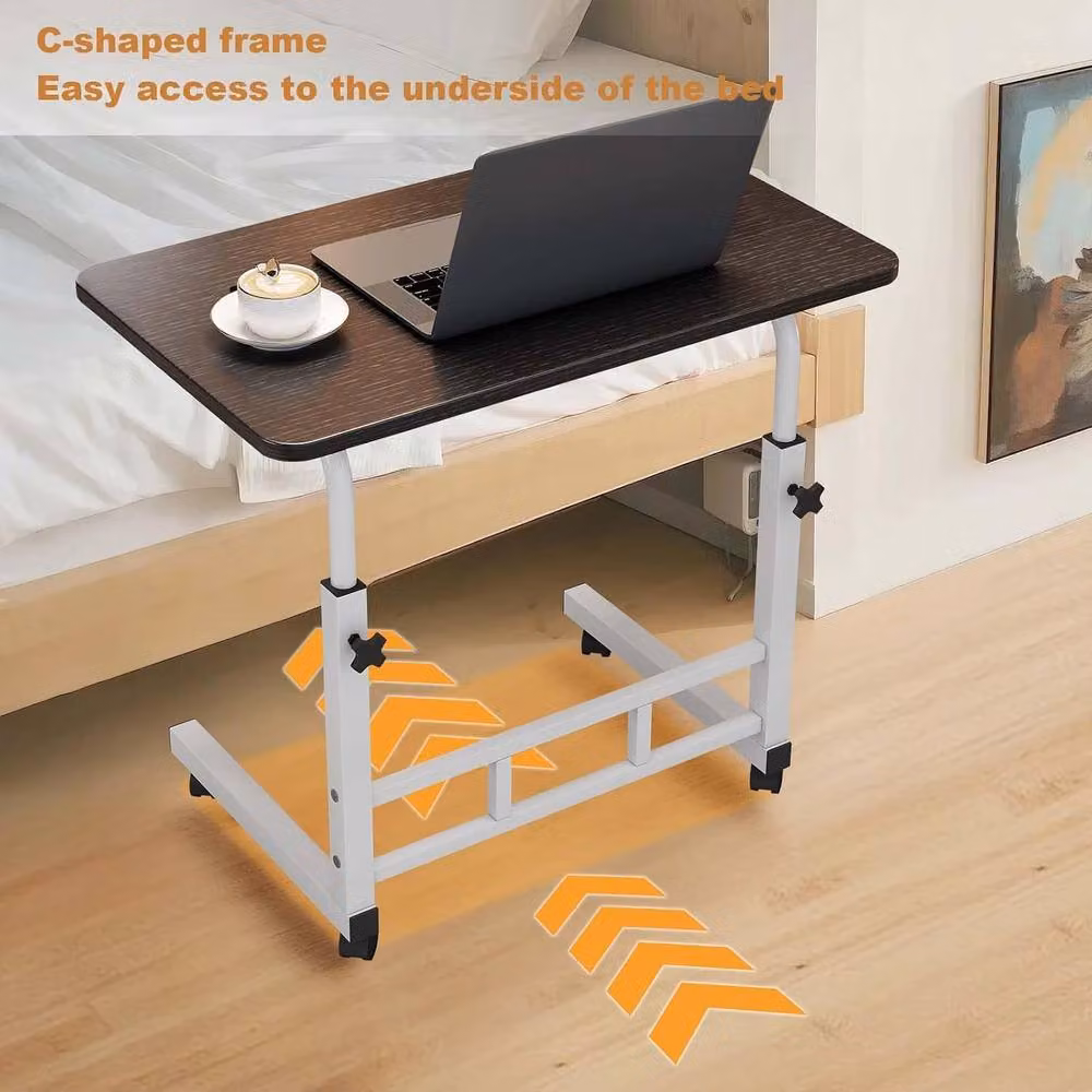 London Boutique Height Adjustable Mobile Standing Desk in Black – 5