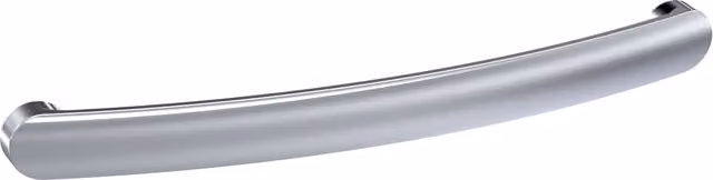 Balterley Curve Rounded D Shape Kitchen and Bathroom Cupboard Handle, Chrome/Silver, W/D/H: 21 x 19 x 210 mm, 192 mm Centres