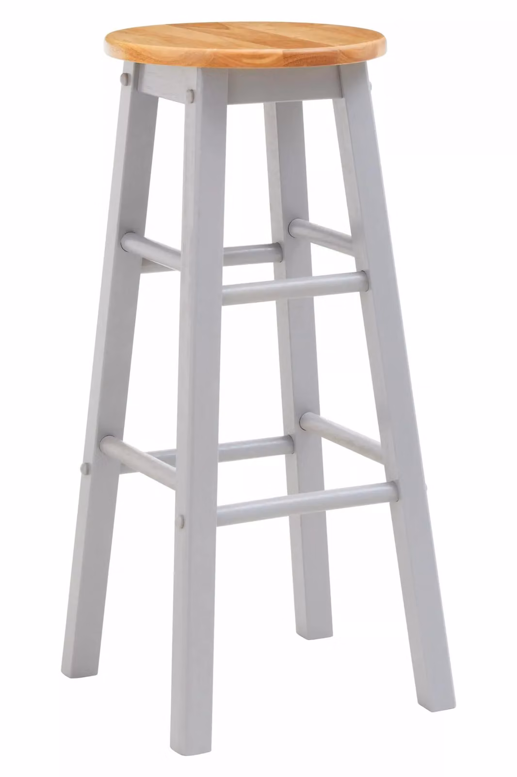 Orsina Industrial Natural and Grey Wood Bar Stool for Kitchen and Dining Rooms – 2