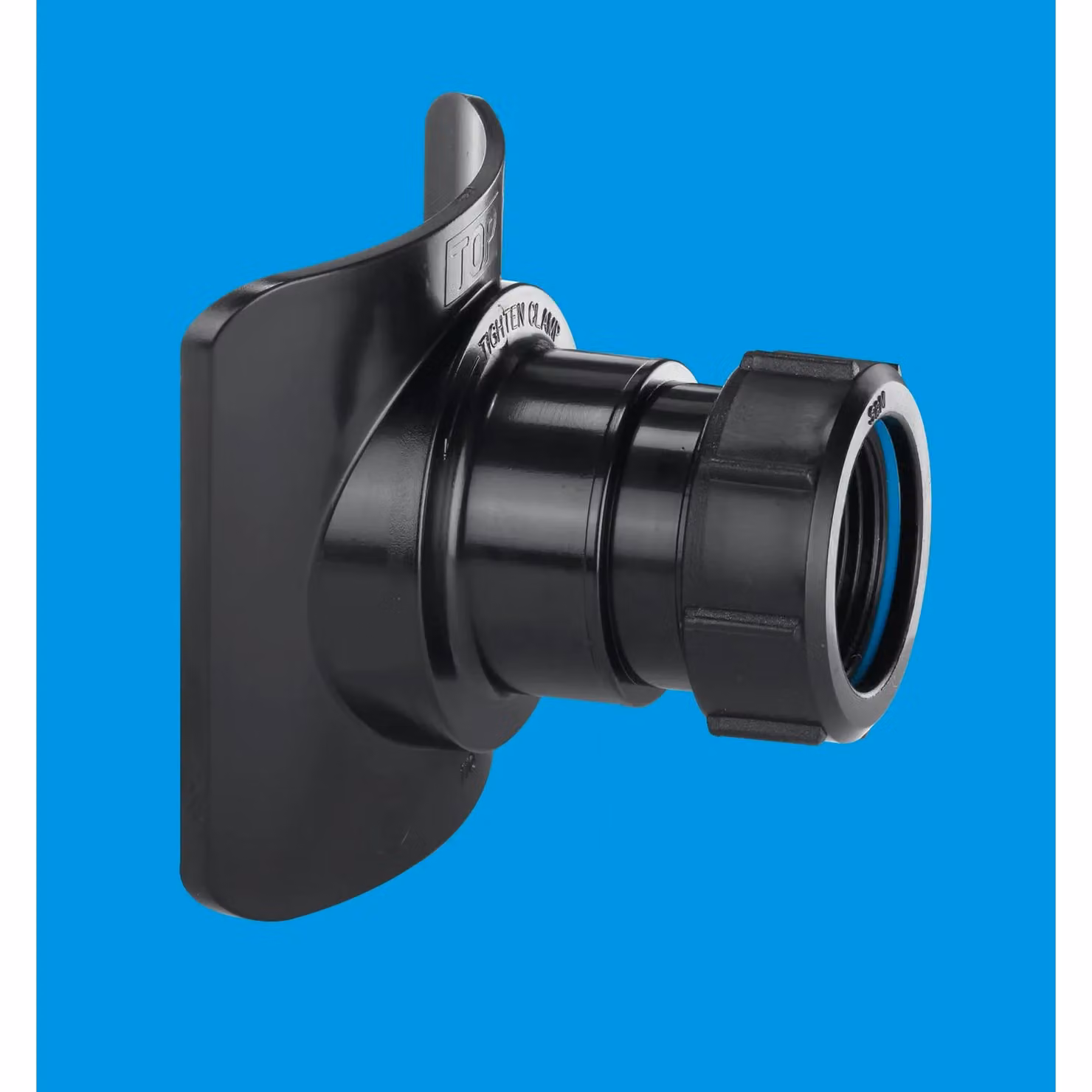 McAlpine BOSSCONN82-BL Black 1" Mechanical Soil Pipe Boss Connector – 2
