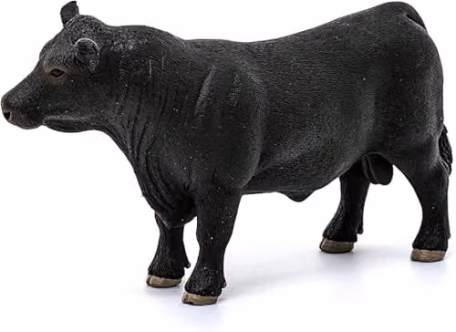 Schleich Farm World Black Angus Bull Toy Figurine, Black – 3