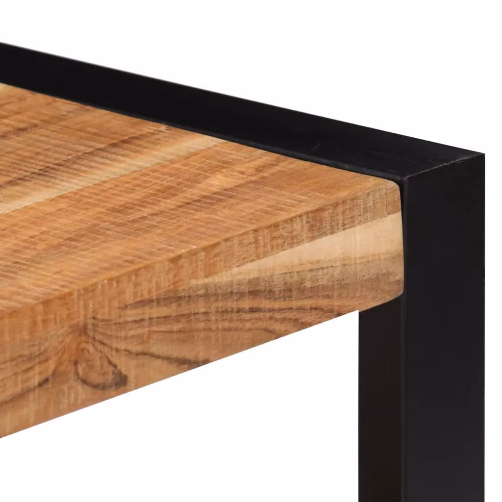 Berkfield Home Square Coffee Table in Brown Solid Acacia Wood W/D/H: 60 x 60 x 40 cm – 4