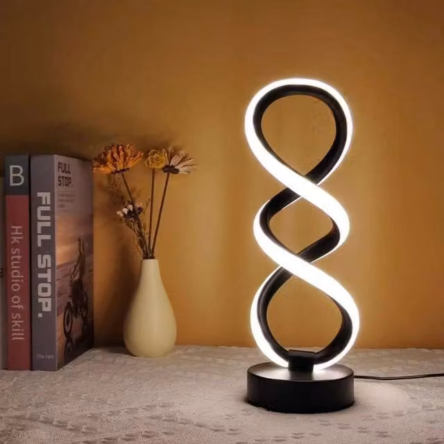 EONLION Black Modern Dimmable LED Table Lamp for Reading and Task Lighting, W/D/H: 29.0 x 10.0 x 10.0 cm