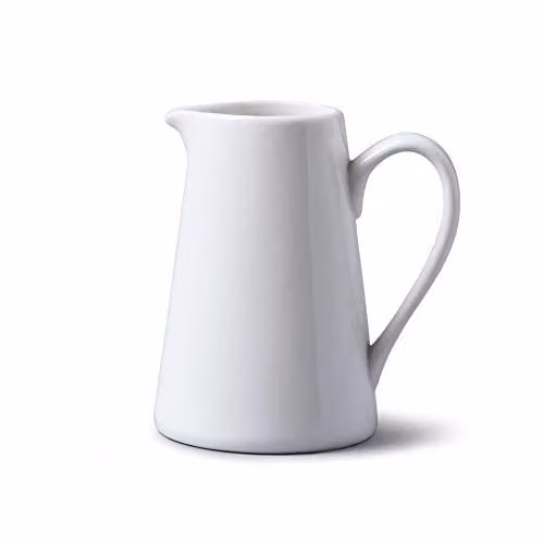 WM Bartleet & Sons 1750 Ceramic Straight Sided Jug, White, 300ml