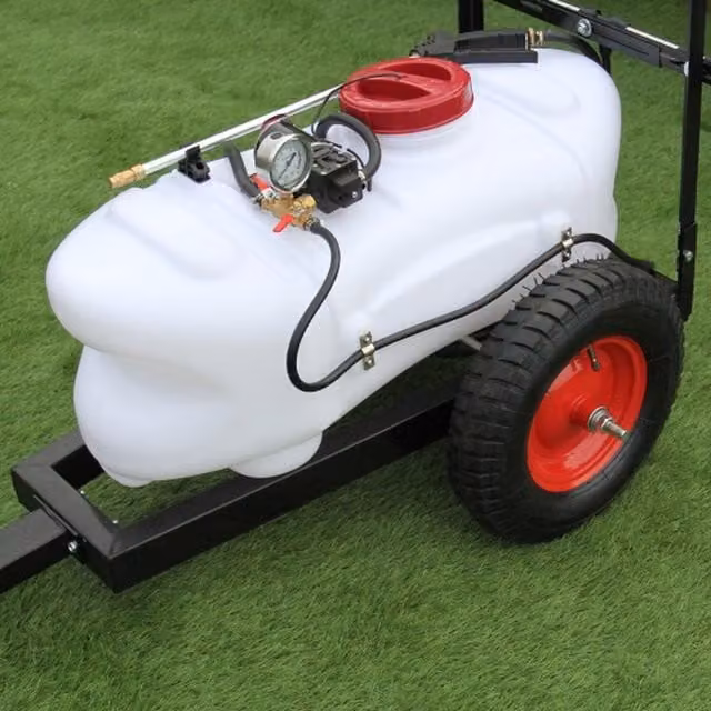 Monstershop 100L ATV Trailer and Pressure Sprayer in White