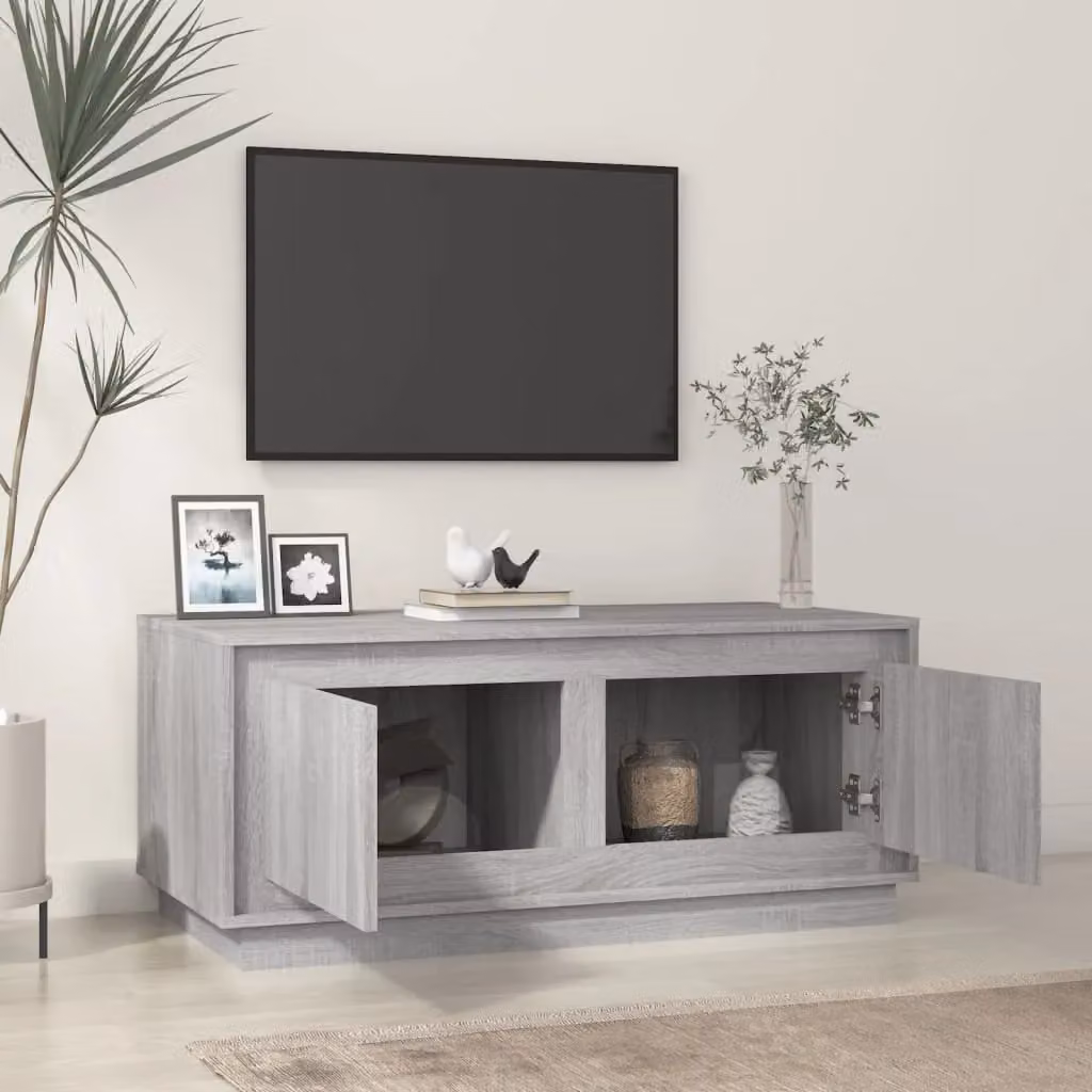 Berkfield Home Grey Sonoma Coffee Table in Engineered Wood, W: 102 cm, D: 50 cm, H: 44 cm – 2