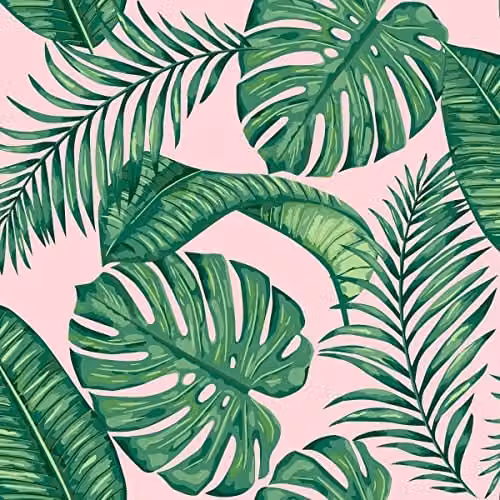 Muriva Botanical Floral Wallpaper in Green and Black
