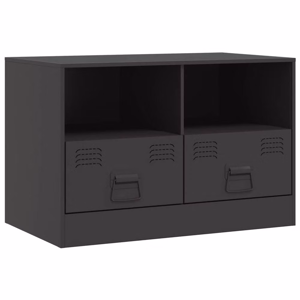 Berkfield Home Industrial Black Metal TV Cabinet W: 67 cm, D: 39 cm, H: 44 cm – 3