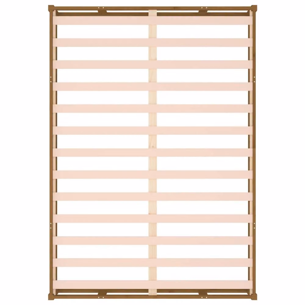 Berkfield Home Beautiful King Size Bed Frame in Brown Solid Pine Wood, W: 150 cm, L: 200 cm – 3