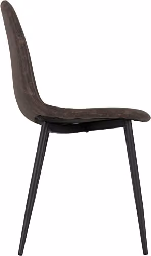 Seconique Athens Set of 2 Brown Synthetic Leather Dining Chairs – 4
