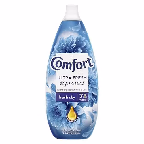 Comfort Ultra Fresh Fabric Conditioner Fresh Sky, 1.17 l, 78 Washes, Multicolour Blue