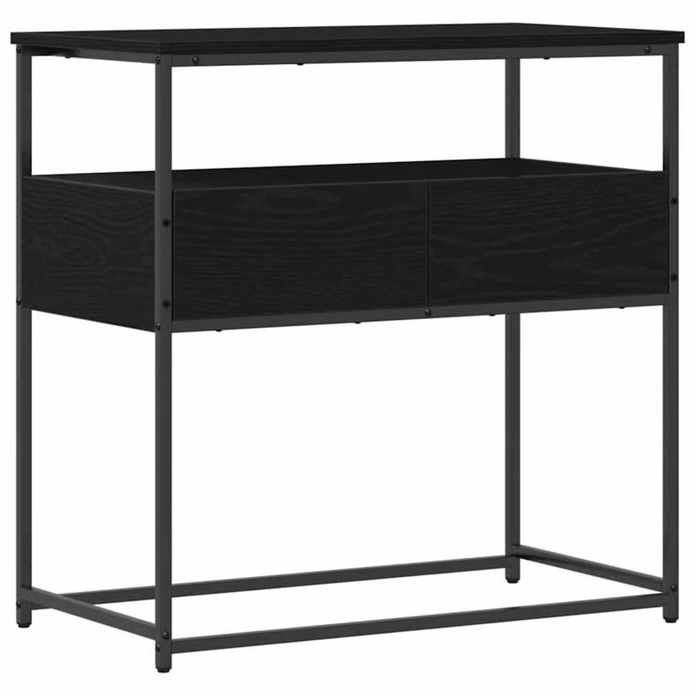 Berkfield Home Modern Console Table in Black Oak, W/D/H: 75 x 40 x 75 cm – 2